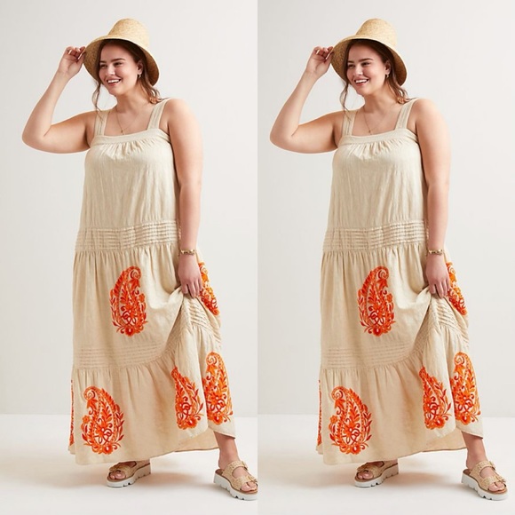 Anthropologie Felicity Embroidered Maxi Dress - Picture 5 of 10